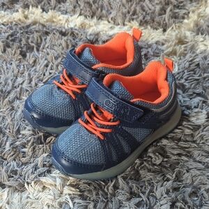 Carter's Light Up Blue And Orange Toddler Tennis Shoe Size 7